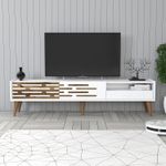 Casa si Gradina - Mobilier - Comode si corpuri - Comode - Comoda tv, Hanah Home, pal melaminat, alb, 180x45x35 cm, 845HCT5355 - Infinity.ro