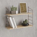 Casa si Gradina - Mobilier - Biblioteci si rafturi - Rafturi - Raft de perete, Hanah Home, pal melaminat, stejar, 72x20x58 cm - Infinity.ro