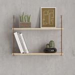Casa si Gradina - Mobilier - Biblioteci si rafturi - Rafturi - Raft de perete, Hanah Home, pal melaminat, stejar, 72x20x58 cm - Infinity.ro