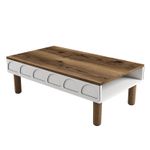 Casa si Gradina - Mobilier - Mese si birouri - Masute de cafea - Masuta de cafea, Hanah Home, pal melaminat, alb, 180x35.6x60 cm - Infinity.ro