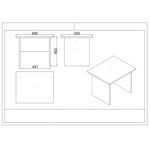 Casa si Gradina - Mobilier - Mese si birouri - Birouri - Set mobilier birou, Hanah Home, pal melaminat, alb, 6 piese - Infinity.ro