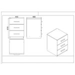 Casa si Gradina - Mobilier - Mese si birouri - Birouri - Set mobilier birou, Hanah Home, pal melaminat, alb, 6 piese - Infinity.ro