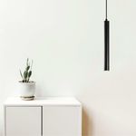 Casa si Gradina - Corpuri si surse de iluminat - Lustre si pendule - Lustra, Opviq, metal, negru, diametru 4 cm, inaltime reglabila 92 cm - Infinity.ro