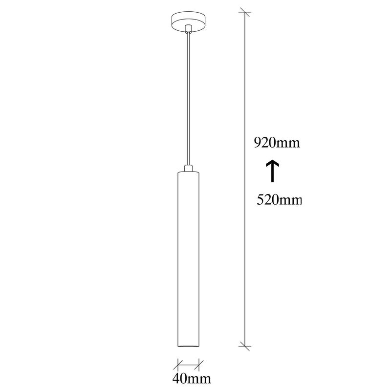 Casa si Gradina - Corpuri si surse de iluminat - Lustre si pendule - Lustra, Opviq, metal, negru, diametru 4 cm, inaltime reglabila 92 cm - Infinity.ro