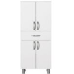 Casa si Gradina - Mobilier - Mobilier baie - Corpuri baie - Dulap baie, Hanah Home, pal melaminat, alb, 59.4x31.5x140 cm - Infinity.ro