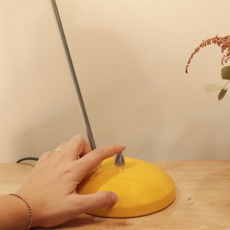 Casa si Gradina - Corpuri si surse de iluminat - Veioze si lampi - Veioze - Veioza, Opviq, metal, mustar, inaltime 40 cm - Infinity.ro