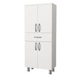 Casa si Gradina - Mobilier - Mobilier baie - Corpuri baie - Dulap baie, Hanah Home, pal melaminat, alb, 59.4x31.5x140 cm - Infinity.ro