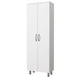 Casa si Gradina - Mobilier - Mobilier baie - Corpuri baie - Dulap baie, Hanah Home, pal melaminat, alb, 59.4x31.5x161.5 cm - Infinity.ro