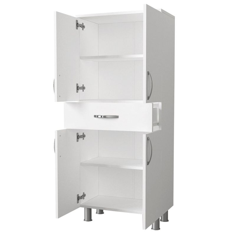 Casa si Gradina - Mobilier - Mobilier baie - Corpuri baie - Dulap baie, Hanah Home, pal melaminat, alb, 59.4x31.5x140 cm - Infinity.ro