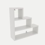 Casa si Gradina - Mobilier - Biblioteci si rafturi - Etajere - Etajera de perete, Hanah Home, pal melaminat, alb, 62x62x18 cm - Infinity.ro