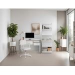 Casa si Gradina - Mobilier - Mese si birouri - Birouri - Birou de studiu, Hanah Home, panou de particule melaminat, alb stejar, 120x60x75 cm - Infinity.ro