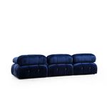 Casa si Gradina - Mobilier - Canapele si coltare - Coltare - Coltar, Hanah Home, catifea, albastru, 288x190x95 cm - Infinity.ro