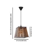 Casa si Gradina - Corpuri si surse de iluminat - Lustre si pendule - Candelabru, Opviq, lemn, antichizat, 21x21x60 cm - Infinity.ro