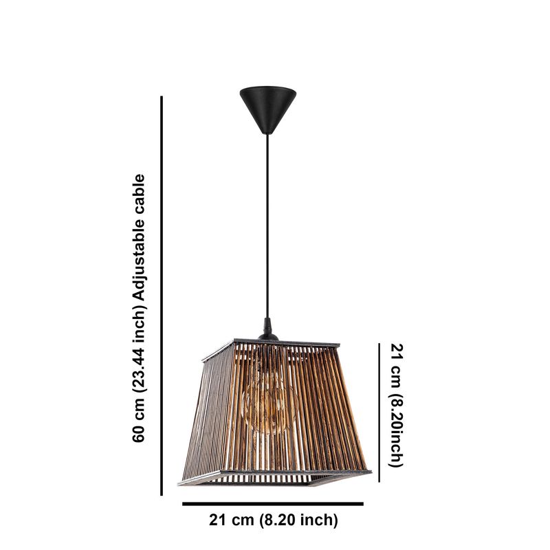 Casa si Gradina - Corpuri si surse de iluminat - Lustre si pendule - Candelabru, Opviq, lemn, antichizat, 21x21x60 cm - Infinity.ro