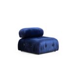 Casa si Gradina - Mobilier - Canapele si coltare - Coltare - Coltar, Hanah Home, catifea, albastru, 288x190x95 cm - Infinity.ro