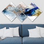 Casa si Gradina - Decoratiuni - Tablouri - Tablou decorativ, Wallxpert, mdf, multicolor, 60x115 cm, set 4 piese, 989EVS1253 - Infinity.ro