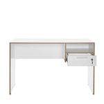 Casa si Gradina - Mobilier - Mese si birouri - Birouri - Birou de studiu, Hanah Home, panou de particule melaminat, alb stejar, 120x60x75 cm - Infinity.ro