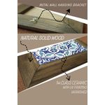 Casa si Gradina - Decoratiuni - Tablouri - Tablou decorativ, Wallxpert, ceramica, multicolor, rama lemn, 15,5x15,5 cm, 655ALT1122 - Infinity.ro