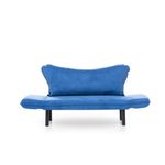 Casa si Gradina - Mobilier - Canapele si coltare - Canapele - Canapea extensibila, Hanah Home, poliester cu bumbac, albastru, 150x75x70 cm - Infinity.ro