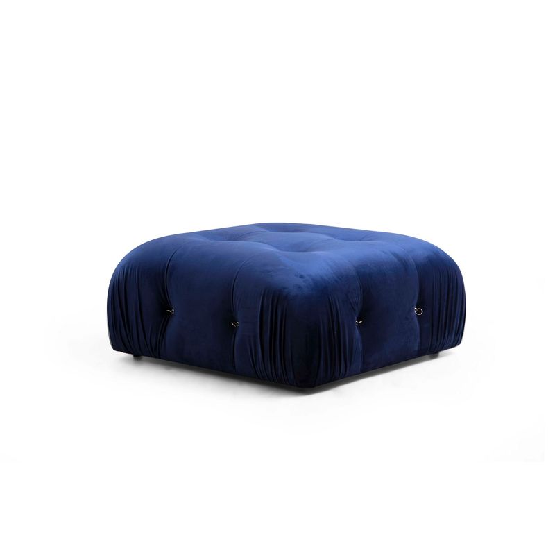 Casa si Gradina - Mobilier - Canapele si coltare - Coltare - Coltar, Hanah Home, catifea, albastru, 288x190x95 cm - Infinity.ro