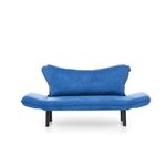 Casa si Gradina - Mobilier - Canapele si coltare - Canapele - Canapea extensibila, Hanah Home, poliester cu bumbac, albastru, 150x75x70 cm - Infinity.ro