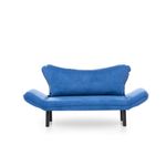 Casa si Gradina - Mobilier - Canapele si coltare - Canapele - Canapea extensibila, Hanah Home, poliester cu bumbac, albastru, 150x75x70 cm - Infinity.ro