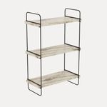 Casa si Gradina - Mobilier - Biblioteci si rafturi - Etajere - Etajera, Hanah Home, panou de particule melaminat, alb marmura, 40x20x66 cm - Infinity.ro