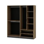 Casa si Gradina - Mobilier - Dulapuri si sifoniere - Dulapuri - Dulap, Hanah Home, pal melaminat, dore, 185x52x208 cm - Infinity.ro