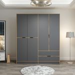 Casa si Gradina - Mobilier - Dulapuri si sifoniere - Dulapuri - Dulap, Hanah Home, pal melaminat, dore, 185x52x208 cm - Infinity.ro