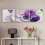 Casa si Gradina - Decoratiuni - Tablouri - Tablou decorativ, Wallxpert, panza, multicolor, 3 piese, 30x30 cm, 564RMY1331 - Infinity.ro