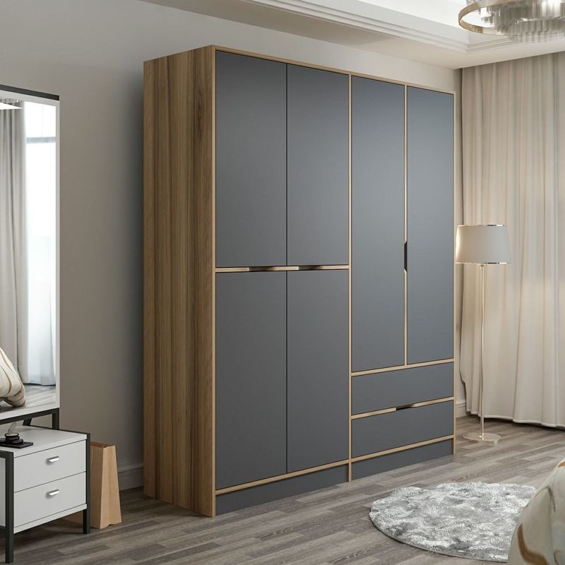 Casa si Gradina - Mobilier - Dulapuri si sifoniere - Dulapuri - Dulap, Hanah Home, pal melaminat, dore, 185x52x208 cm - Infinity.ro