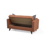 Casa si Gradina - Mobilier - Canapele si coltare - Canapele - Canapea extensibila 2 locuri, Atelier Del Sofa, cadru metal lemn, rosu tigla, 151x86x75 cm - Infinity.ro