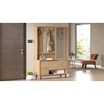 Casa si Gradina - Mobilier - Organizare si depozitare - Cuiere - Cuier, Hanah Home, pal melaminat, nuc, 102.2x35.5x178.2 cm - Infinity.ro