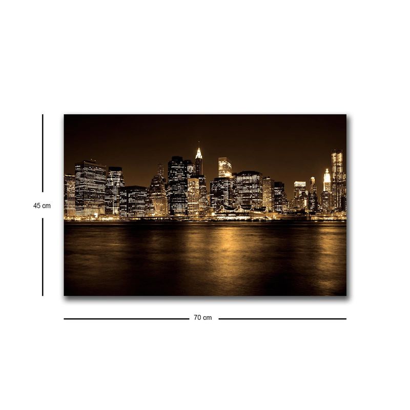Casa si Gradina - Electrice - Tablouri electrice si accesorii - Tablou decorativ cu led, Wallxpert, panza piele de caprioara, multicolor, 45x70 cm, 254LED4574 - Infinity.ro
