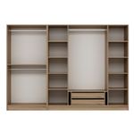 Casa si Gradina - Mobilier - Dulapuri si sifoniere - Dulapuri - Dulap, Hanah Home, pal melaminat, dore, 270x190x52 cm - Infinity.ro