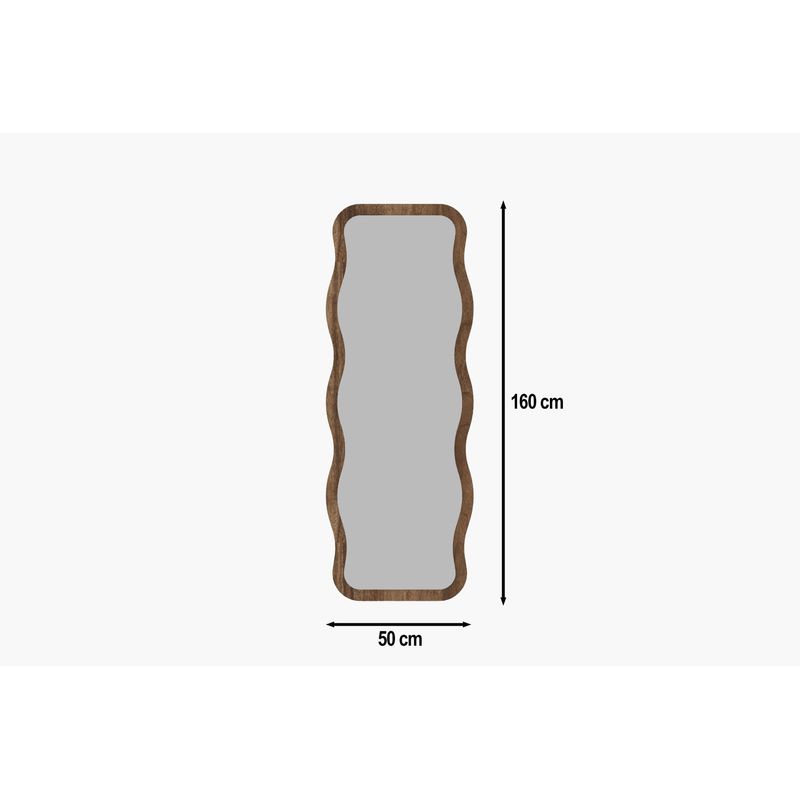 Casa si Gradina - Decoratiuni - Oglinzi - Oglinda, Hanah Home, mdf, nuc, 50x160x2.2 cm, 116SAM1187 - Infinity.ro