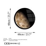 Casa si Gradina - Decoratiuni - Tablouri - Tablou decorativ, Wallxpert, sticla calita, multicolor, diametru 60 cm, 123BZM2621 - Infinity.ro