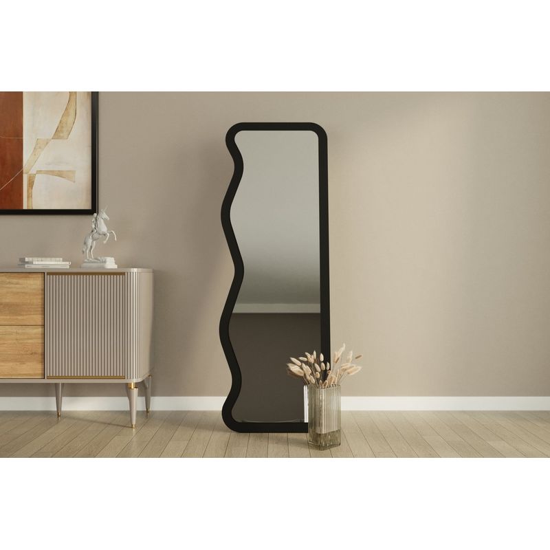 Casa si Gradina - Decoratiuni - Oglinzi - Oglinda, Hanah Home, mdf, negru, 50x160x2.2 cm, 116SAM1180 - Infinity.ro
