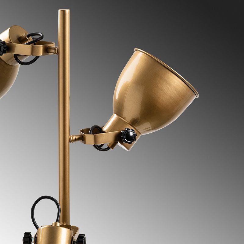 Casa si Gradina - Corpuri si surse de iluminat - Veioze si lampi - Lampadare - Lampadar, Opviq, metal, auriu, 37x37x162 cm - Infinity.ro