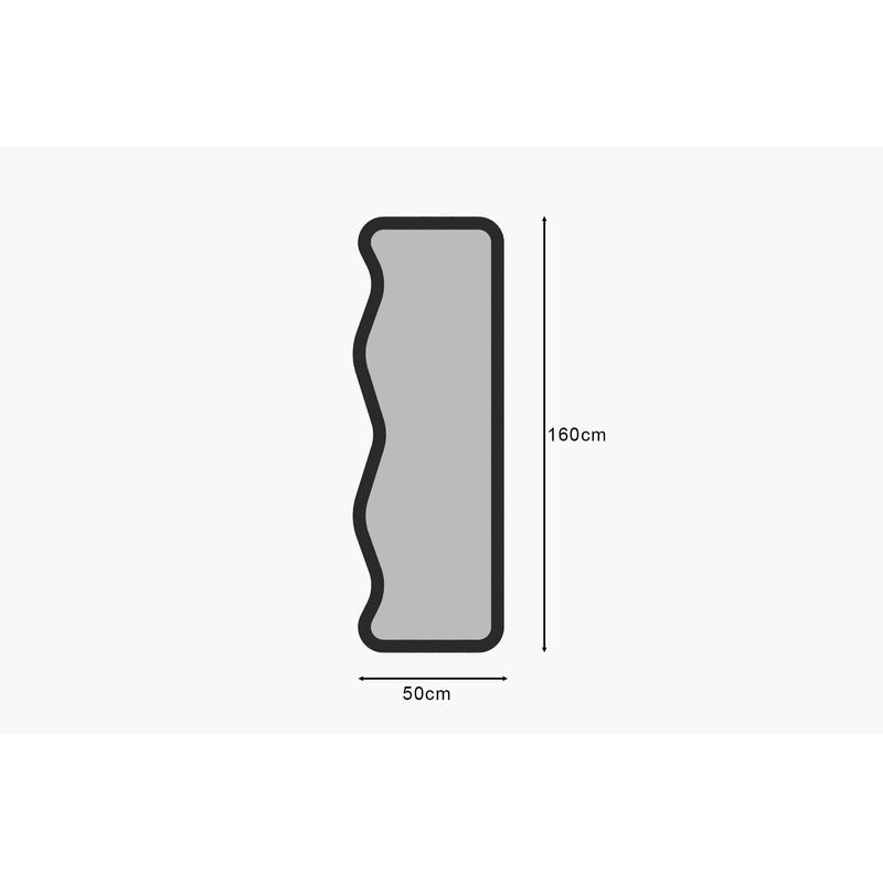 Casa si Gradina - Decoratiuni - Oglinzi - Oglinda, Hanah Home, mdf, negru, 50x160x2.2 cm, 116SAM1180 - Infinity.ro