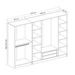 Casa si Gradina - Mobilier - Dulapuri si sifoniere - Dulapuri - Dulap, Hanah Home, pal melaminat, dore, 270x190x52 cm - Infinity.ro