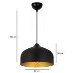 Casa si Gradina - Corpuri si surse de iluminat - Lustre si pendule - Candelabru, Opviq, metal, negru, 100 cm - Infinity.ro