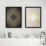 Casa si Gradina - Decoratiuni - Tablouri - Set tablouri decorative inramate, Wallxpert, mdf, multicolor, 34x44 cm, 2 bucati, 364LUL1129 - Infinity.ro