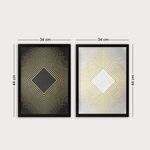 Casa si Gradina - Decoratiuni - Tablouri - Set tablouri decorative inramate, Wallxpert, mdf, multicolor, 34x44 cm, 2 bucati, 364LUL1129 - Infinity.ro
