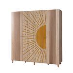 Casa si Gradina - Mobilier - Dulapuri si sifoniere - Sifoniere - Sifonier, Hanah Home, pal melaminat, sonoma, 180x52x192 cm, 869VEL8695 - Infinity.ro