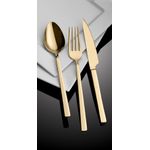 Casa si Gradina - Bucatarie si vesela - Vesela si tacamuri - Tacamuri si seturi - Set tacamuri 36 piese, Hermia, otel inoxidabil, auriu, 294HRO1143 - Infinity.ro