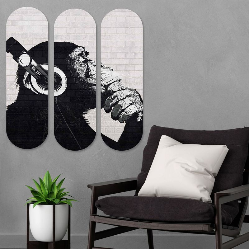 Casa si Gradina - Decoratiuni - Tablouri - Tablou decorativ, Wallxpert, mdf, multicolor, 70x70 cm, set 3 piese, 715MRY1117 - Infinity.ro