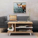 Casa si Gradina - Mobilier - Mese si birouri - Masute de cafea - Masuta de cafea, Hanah Home, pal melaminat, stejar si alb, 80x80x40 cm, 811MDD2805 - Infinity.ro