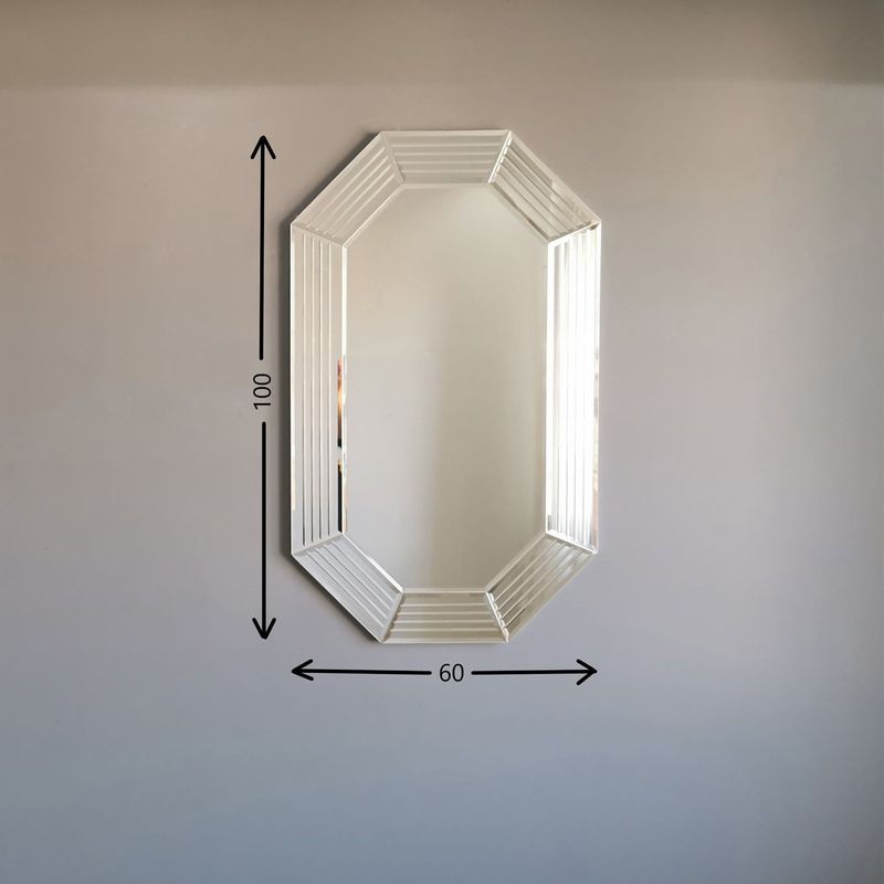 Casa si Gradina - Decoratiuni - Oglinzi - Oglinda, Hanah Home, mdf, argintiu, 60x100 cm, 552NOS2178 - Infinity.ro