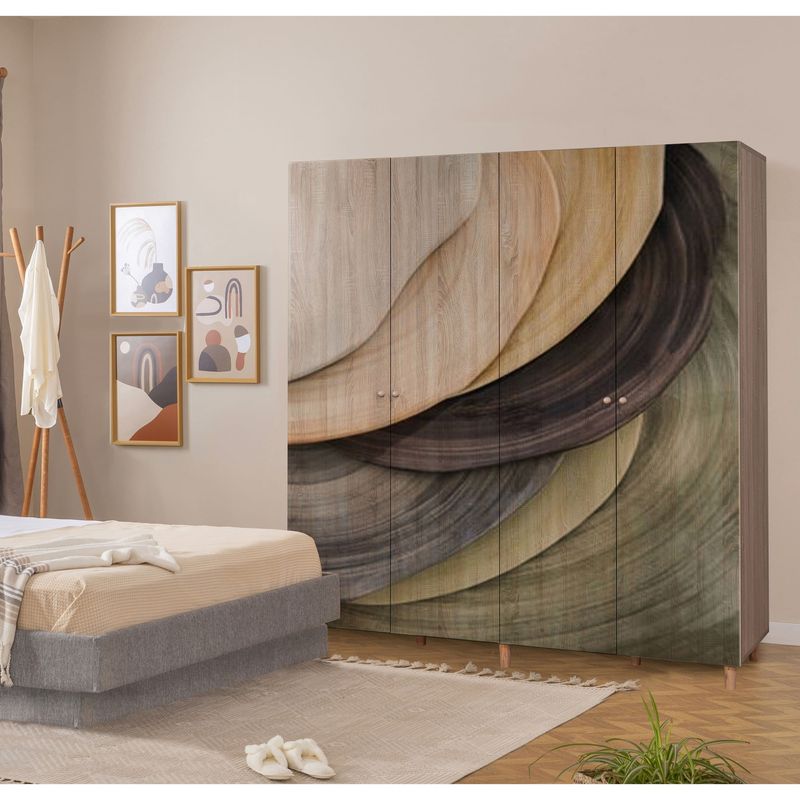 Casa si Gradina - Mobilier - Dulapuri si sifoniere - Sifoniere - Sifonier, Hanah Home, pal melaminat, sonoma, 180x52x192 cm, 869VEL8701 - Infinity.ro